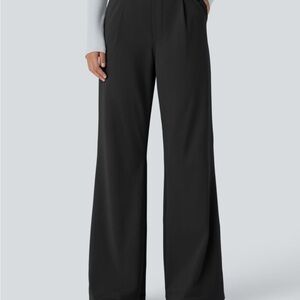 Elegant Black Wide-Leg Women's Pants